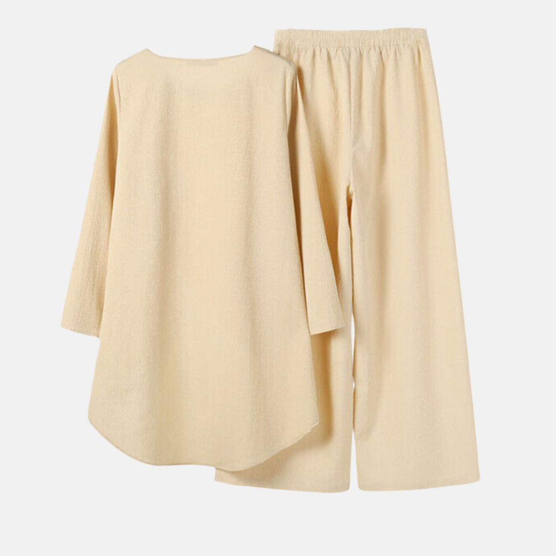 Velmora - Women’s Wide Leg Two-Piece Set