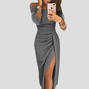 Liorena - Women’s Belted Midi Dress