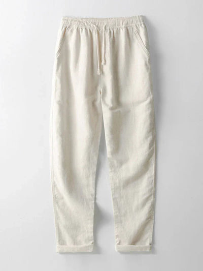 Straight Cotton Linen Pants