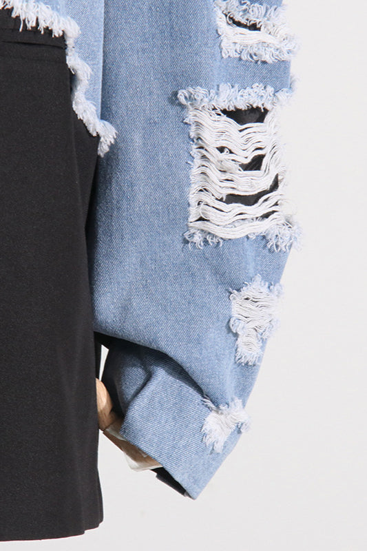 Denvara – Women’s Loose Denim Style Shirt Dress