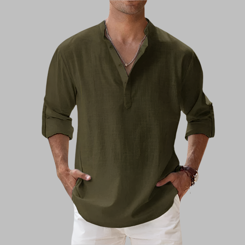 Andrew St Clair | Men’s Relaxed Linen Summer Shirt