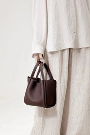 Minnie | Medium Leather Bucket Bag