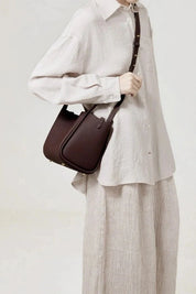 Minnie | Medium Leather Bucket Bag
