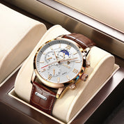 Calvion | Men’s Luxury Quartz Leather Watch