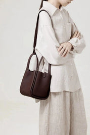 Minnie | Medium Leather Bucket Bag
