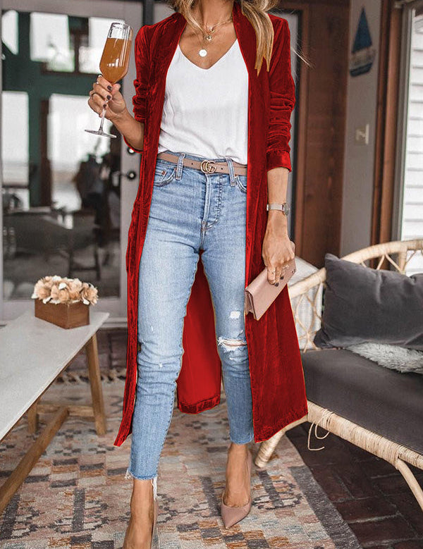 Veloura – Women's Velvet Kimono Coat