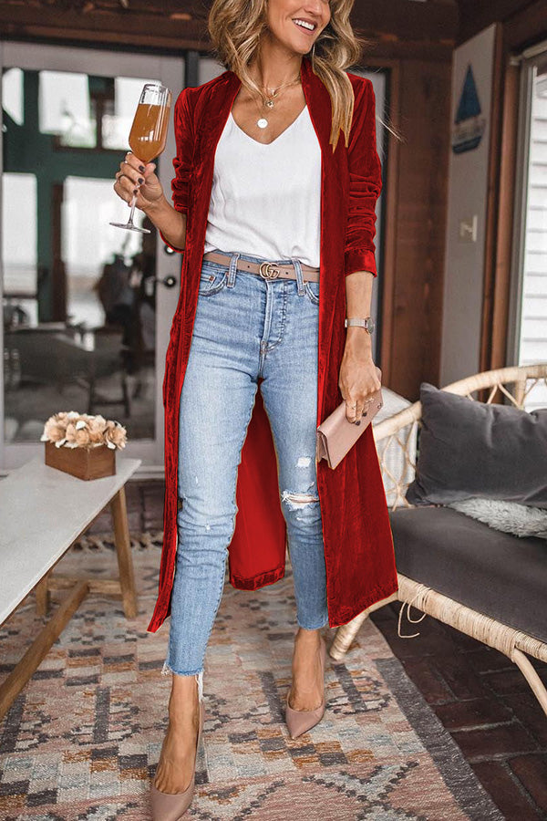 Veloura – Women's Velvet Kimono Coat
