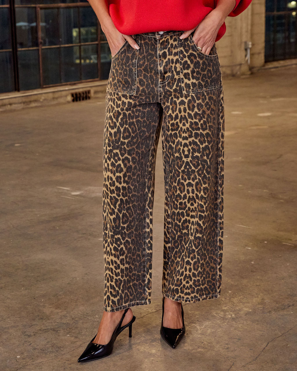 Levara | Vintage Leopard Twill Pants