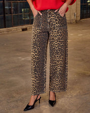 Levara | Vintage Leopard Twill Pants