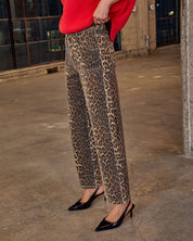 Levara | Vintage Leopard Twill Pants