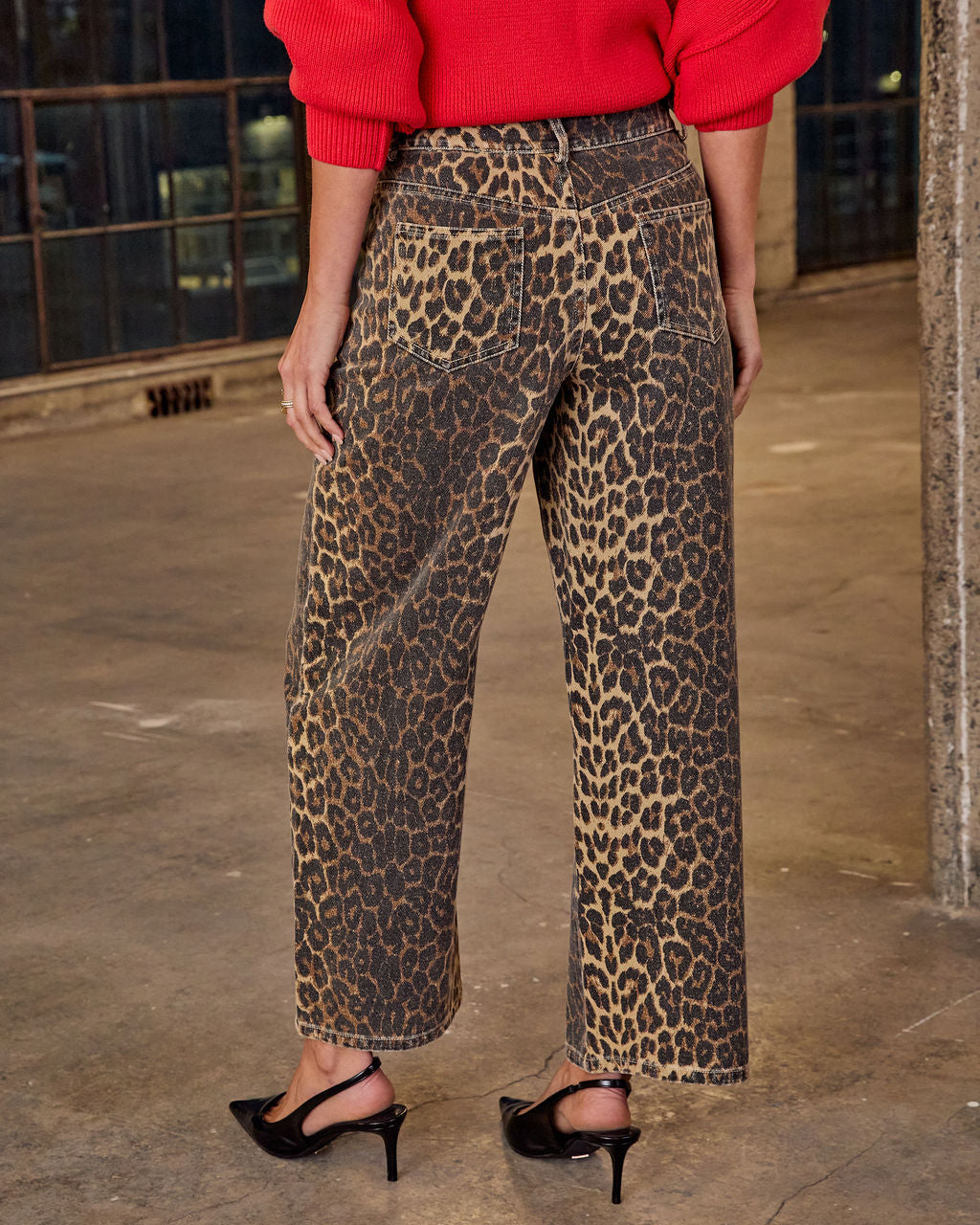 Levara | Vintage Leopard Twill Pants