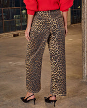 Levara | Vintage Leopard Twill Pants