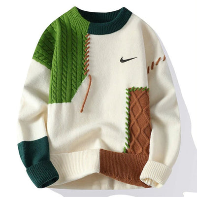 Casual Patchwork Sweater
