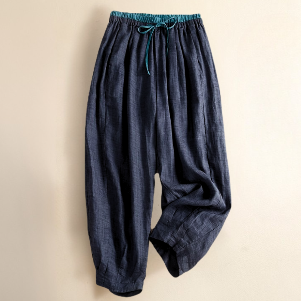 Lunara - Women’s Linen Tapered Pants