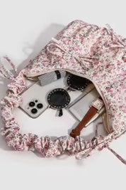 Aemi | Women’s Floral Ruched Handle Bag