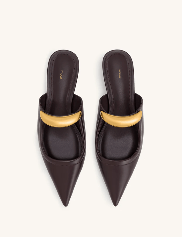 Lucille | Women’s Vegan Leather Pointed Toe Mules