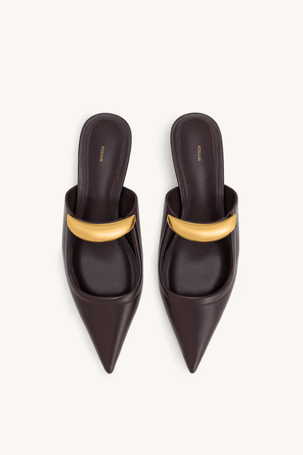 Lucille | Women’s Vegan Leather Pointed Toe Mules