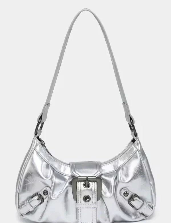 Sage | Women’s Buckle Detail Shoulder Bag