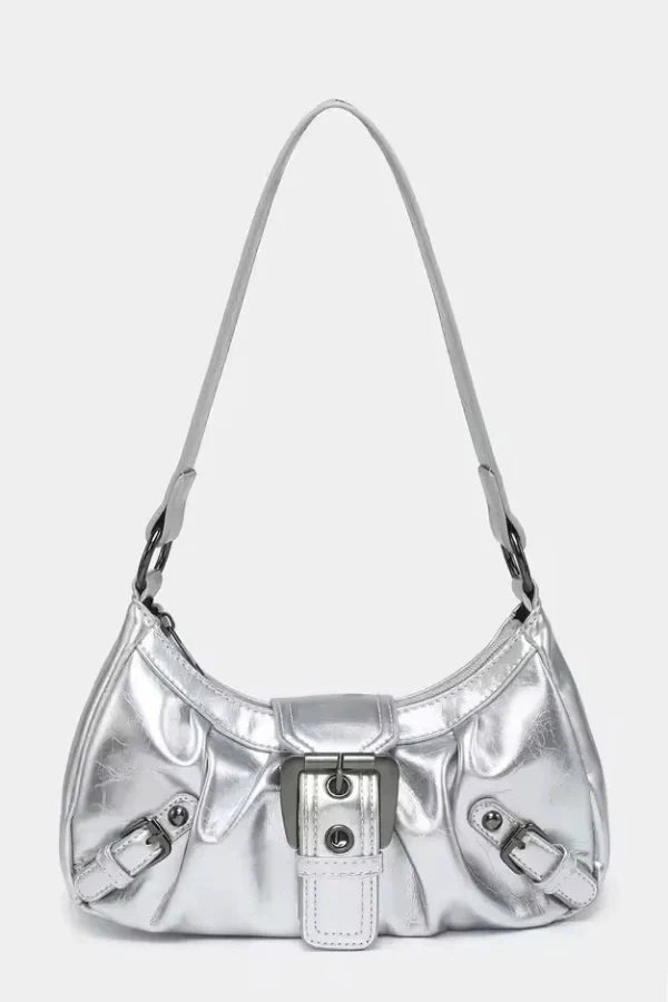 Sage | Women’s Buckle Detail Shoulder Bag
