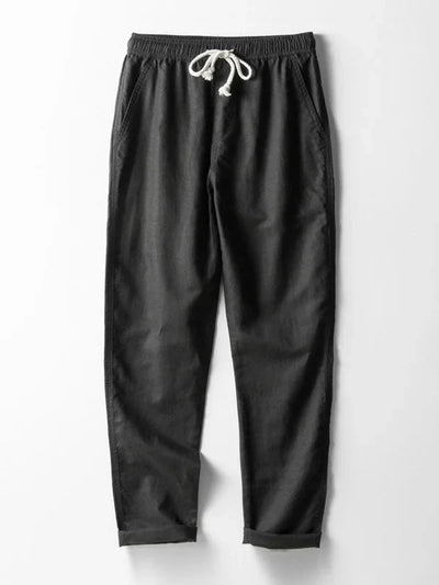 Straight Cotton Linen Pants