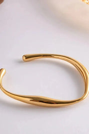 Avery | Gold Plated Stainless Steel Bangle