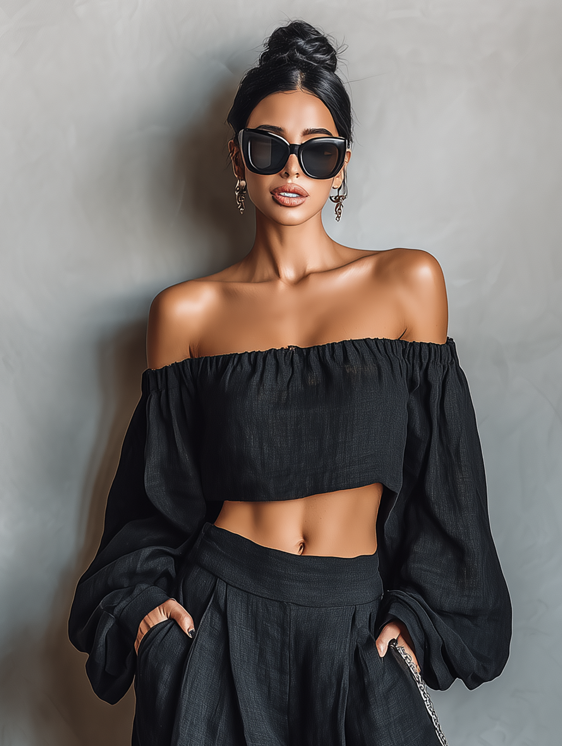 Aveline | Women’s Linen Blend Two-Piece Pants Set