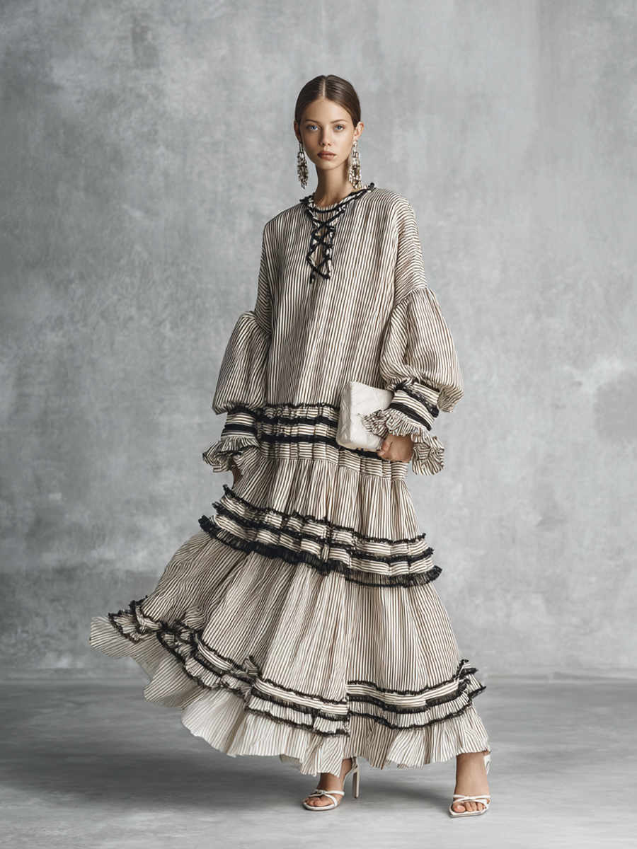 Bohemira - Women’s Boho Tiered Maxi Dress