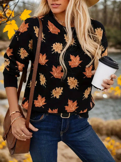 Women's Autumn Leaf Sweater