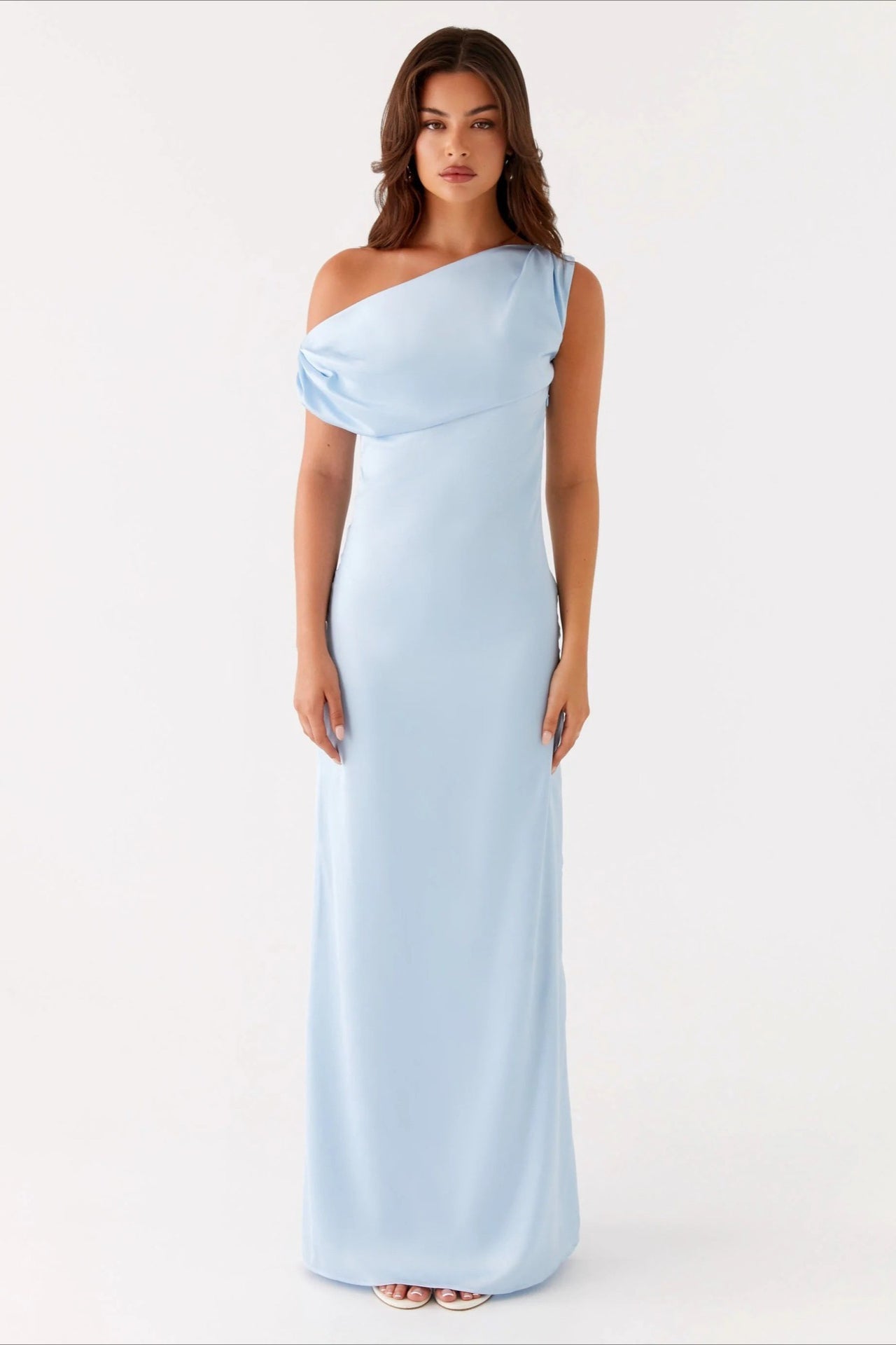 Elarisse – Women’s One-Shoulder High Waist Maxi Dress