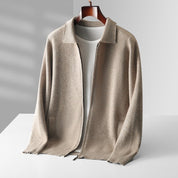 Sandridge | Men’s Extra-Fine Merino Wool Zip Polo Cardigan