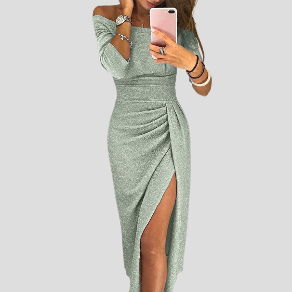 Liorena - Women’s Belted Midi Dress