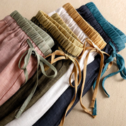 Lunara - Women’s Linen Tapered Pants