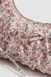 Aemi | Women’s Floral Ruched Handle Bag