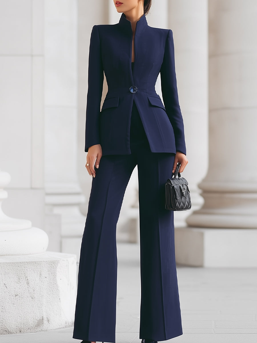 Valencia | Women’s Tailored Wide-Leg Pantsuit Set