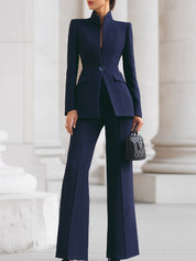 Valencia | Women’s Tailored Wide-Leg Pantsuit Set