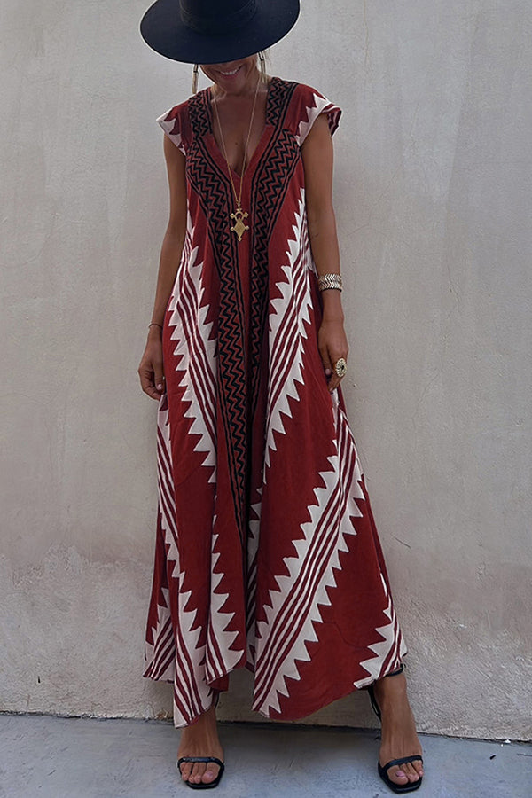 Mirelle – Relaxed V-Neck Maxi Dress
