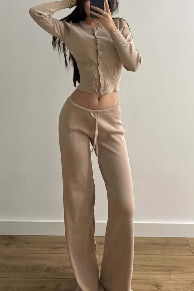 Norélla – Cotton Blend Long Sleeve Lounge Set