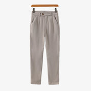 Cortina | Men’s Herringbone Wool Tapered Trousers