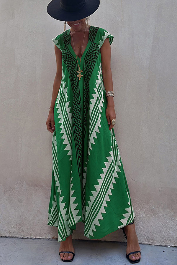 Mirelle – Relaxed V-Neck Maxi Dress