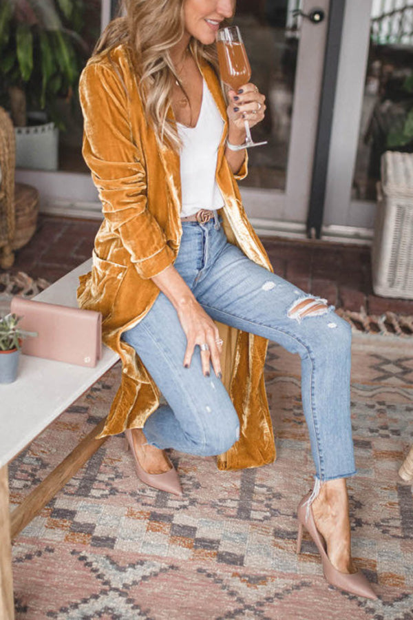 Veloura – Women's Velvet Kimono Coat