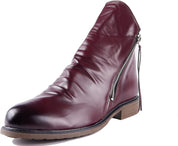 Calvani Patri | Men's Ankle Boots - Side Zip with Low Heel