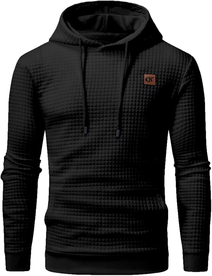Stylish Jacquard Knit Hoodie
