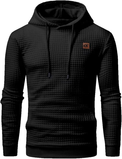 Stylish Jacquard Knit Hoodie