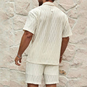 Mykonos | Men’s Cotton Shirt & Shorts Summer Set