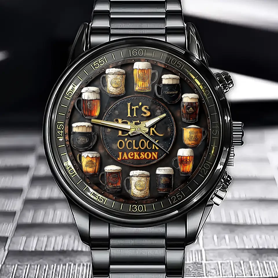 It's Beer O'clock | Personalised Beer Watch