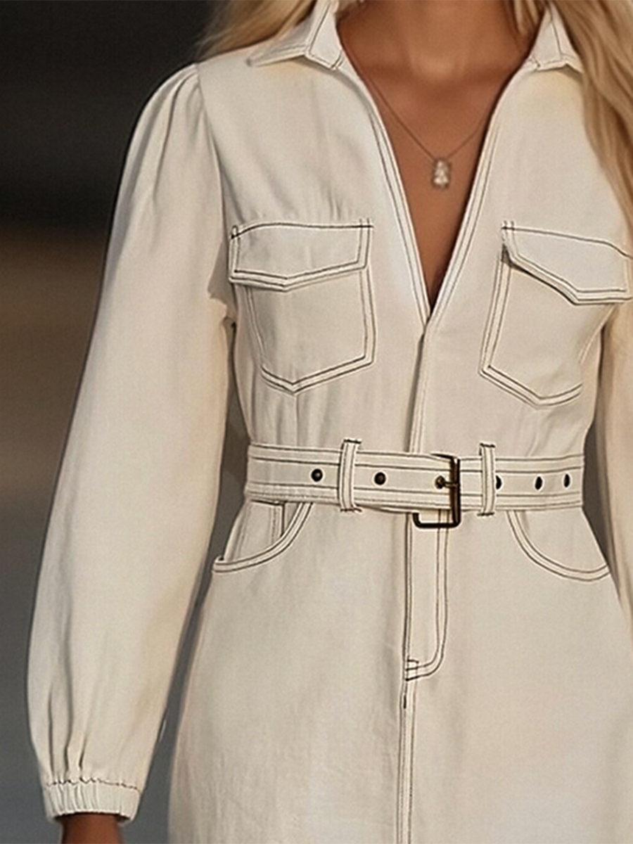 Varelle | Tassel Splice Denim Mini Dress
