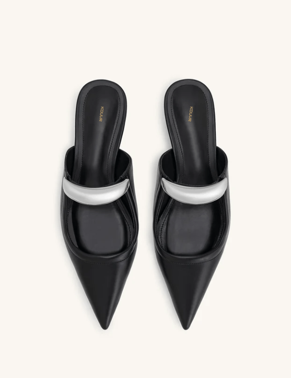 Lucille | Women’s Vegan Leather Pointed Toe Mules