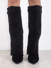 Maison Solstice | VeloursKnee Suede Boots