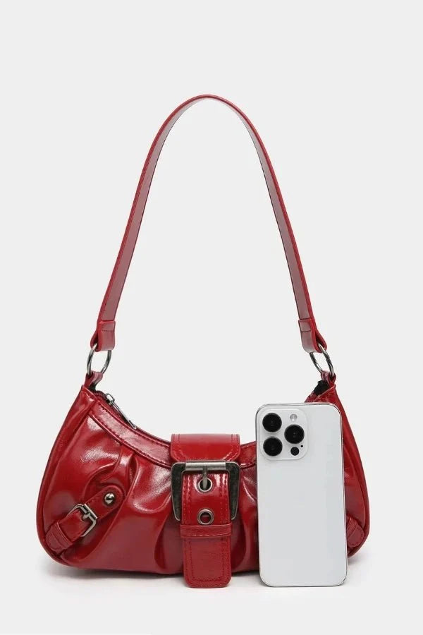Sage | Women’s Buckle Detail Shoulder Bag