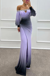 Julieta – Gradient Off-Shoulder Gown